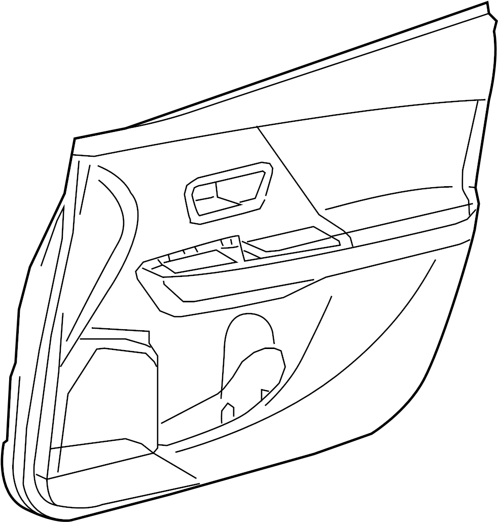 View 6761047540B2 Door Interior Trim Panel (Front) Full-Sized Product Image