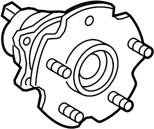 View 4245047050 Wheel Bearing and Hub Assembly (Rear) Full-Sized Product Image
