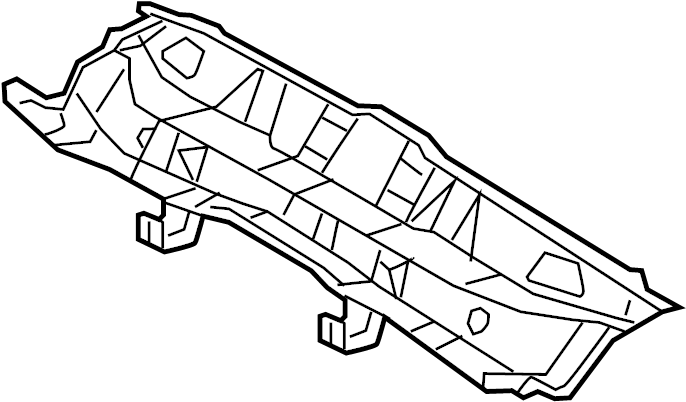 View 5760547070 Floor Pan Crossmember (Front, Rear) Full-Sized Product Image