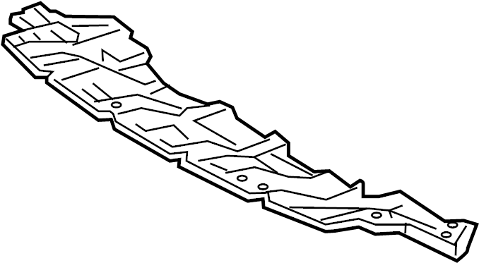 View 5261847040 Radiator Support Splash Shield (Front, Lower) Full-Sized Product Image