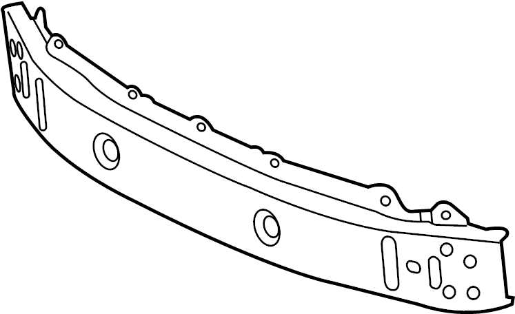 View 5202152100 Bumper Impact Bar (Front) Full-Sized Product Image