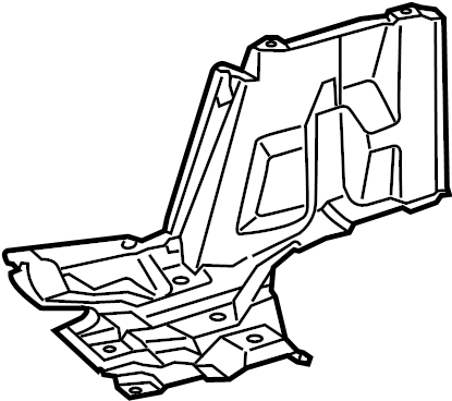 View 5144152300 Radiator Support Splash Shield (Front) Full-Sized Product Image