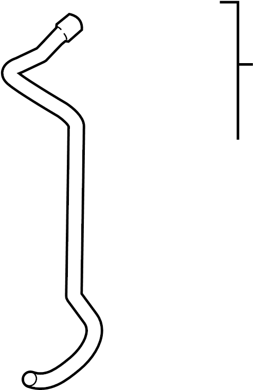 View G90A052010 Hose. Inverter. Radiator.  Full-Sized Product Image