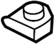View 5573852050 Hood Stop Buffer (Right, Upper) Full-Sized Product Image