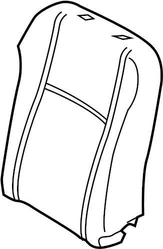 View 7155252B80 Seat Back Cushion (Front) Full-Sized Product Image