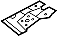 View 5780252150 Floor Pan Reinforcement (Front, Rear, Lower) Full-Sized Product Image