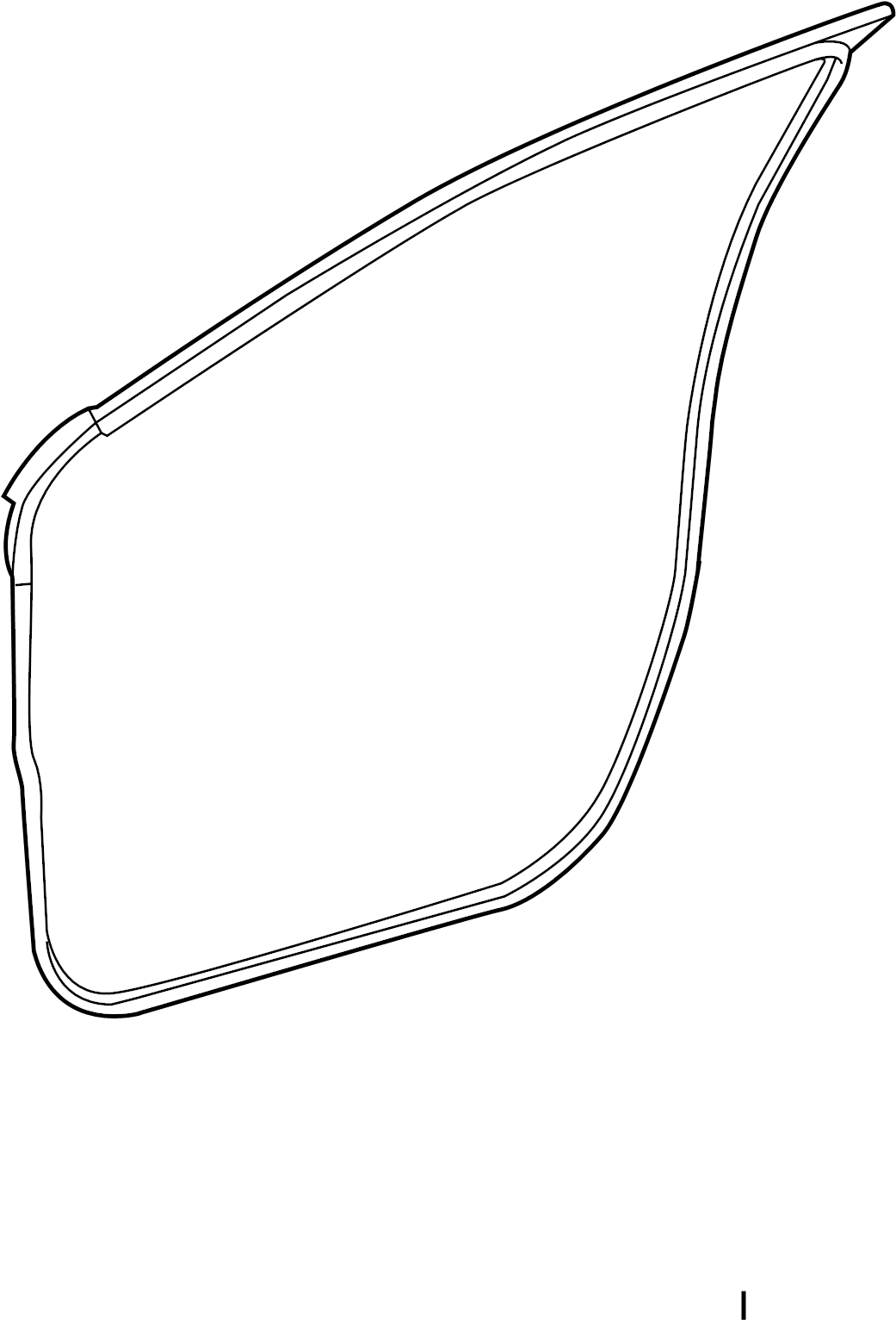 View 6786252250 Door Seal (Front, Lower) Full-Sized Product Image