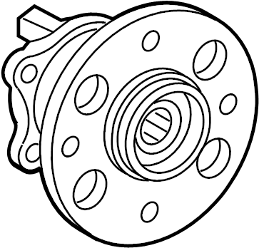 View 4245052061 Wheel Bearing and Hub Assembly (Rear) Full-Sized Product Image