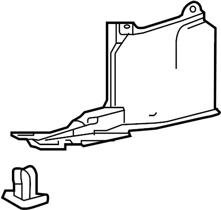 View 5144302130 Radiator Support Splash Shield (Front) Full-Sized Product Image