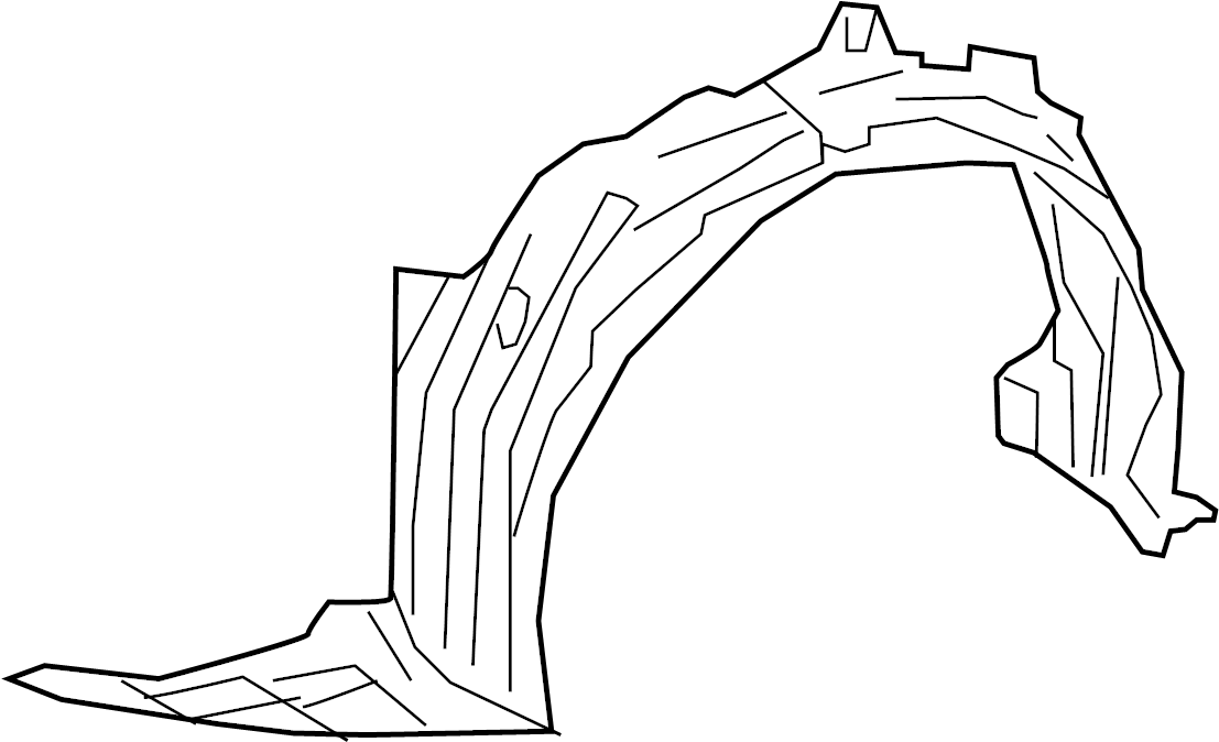 View 5387547120 Fender Splash Shield (Right, Front, Rear, Upper) Full-Sized Product Image