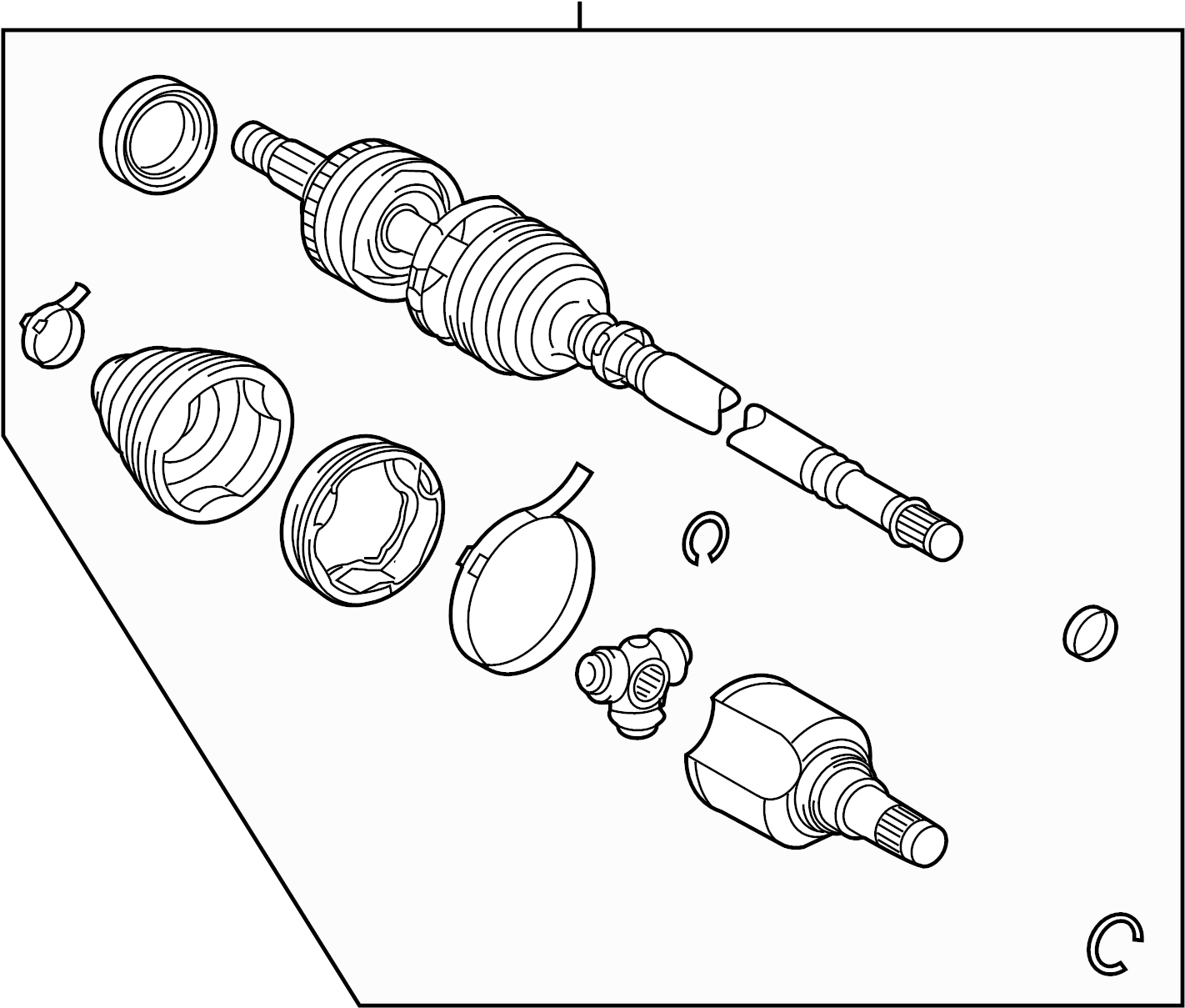 View 4342047040 CV Axle Assembly (Front) Full-Sized Product Image