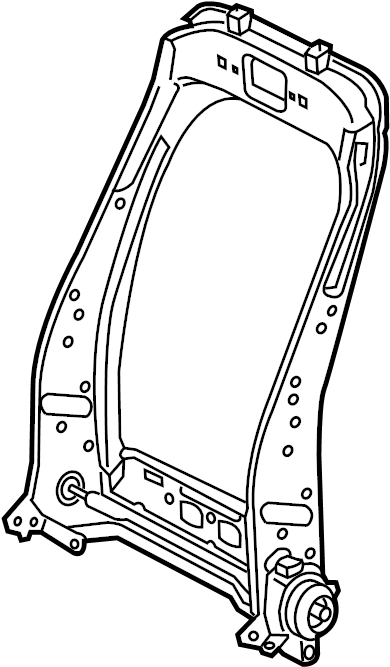 View 7101447160 Seat Back Frame (Front) Full-Sized Product Image