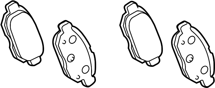 View 0446647101 Disc Brake Pad Set (Rear) Full-Sized Product Image