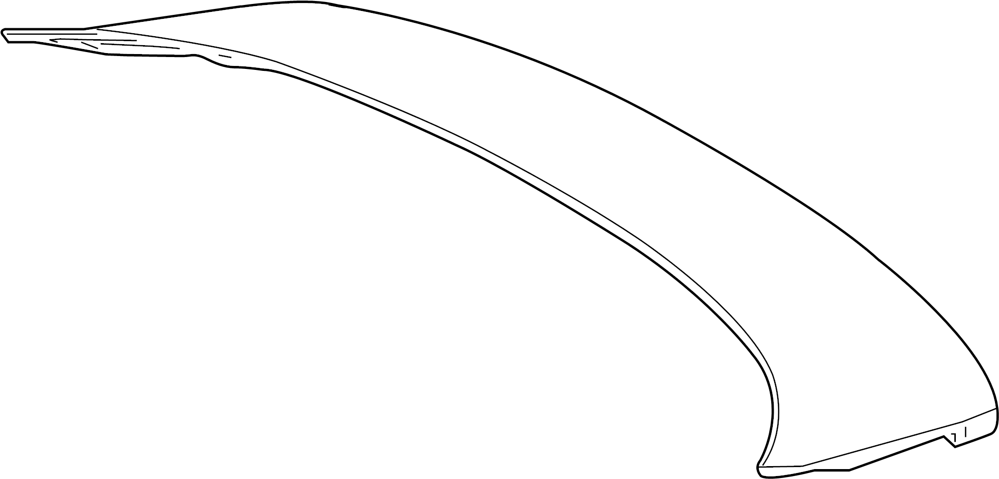 View 7608547916 Spoiler (Rear) Full-Sized Product Image