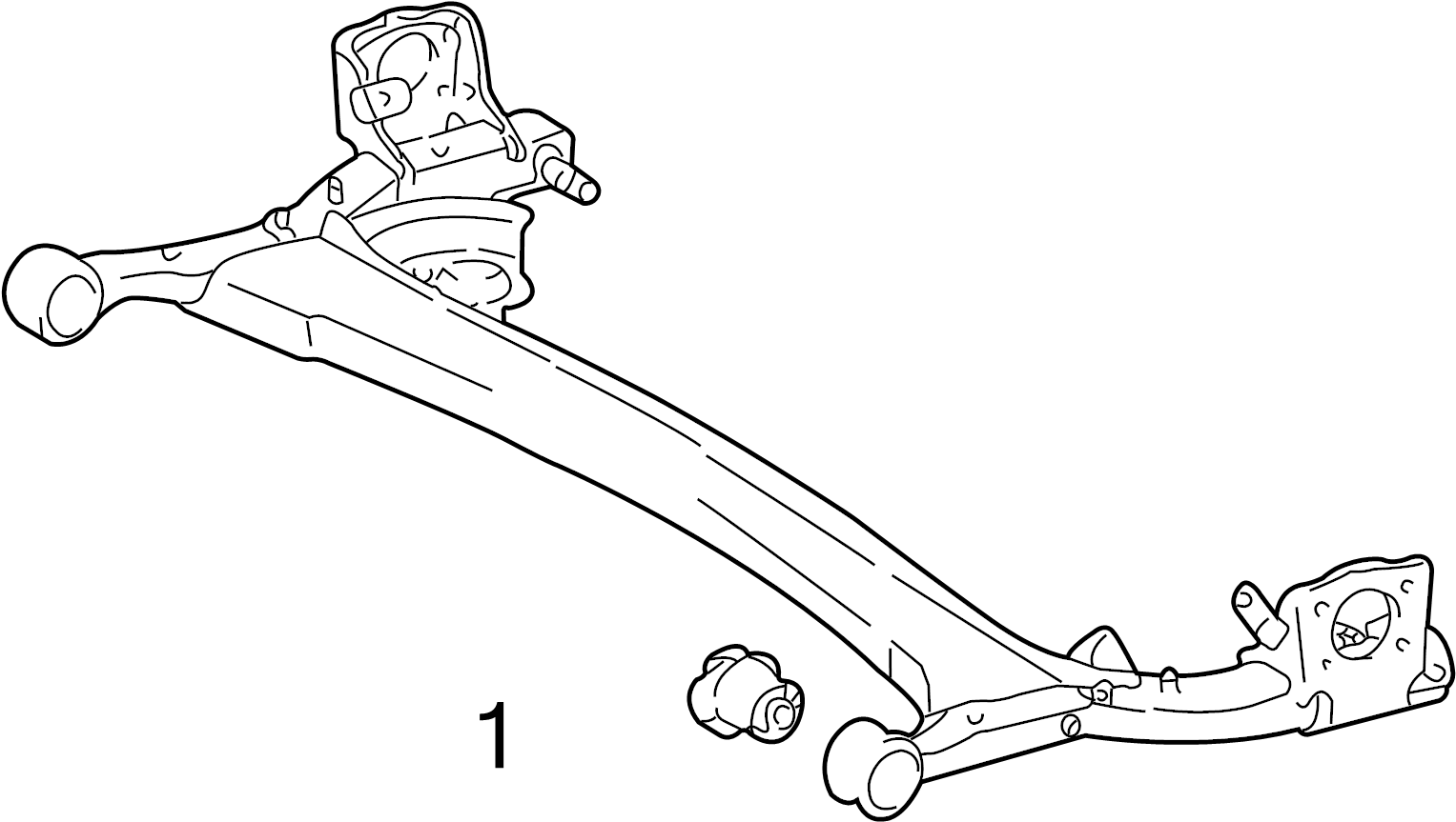 View 4872552021 BUSH, REAR AXLE CARRIER, LH; BUSH, REAR AXLE CARRIER, RH Full-Sized Product Image