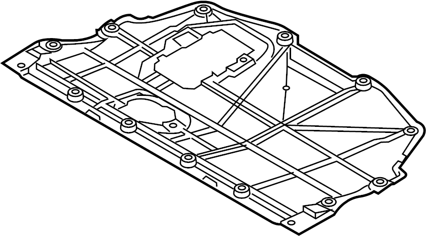 View 51410WB001 Radiator Support Splash Shield (Front, Lower) Full-Sized Product Image