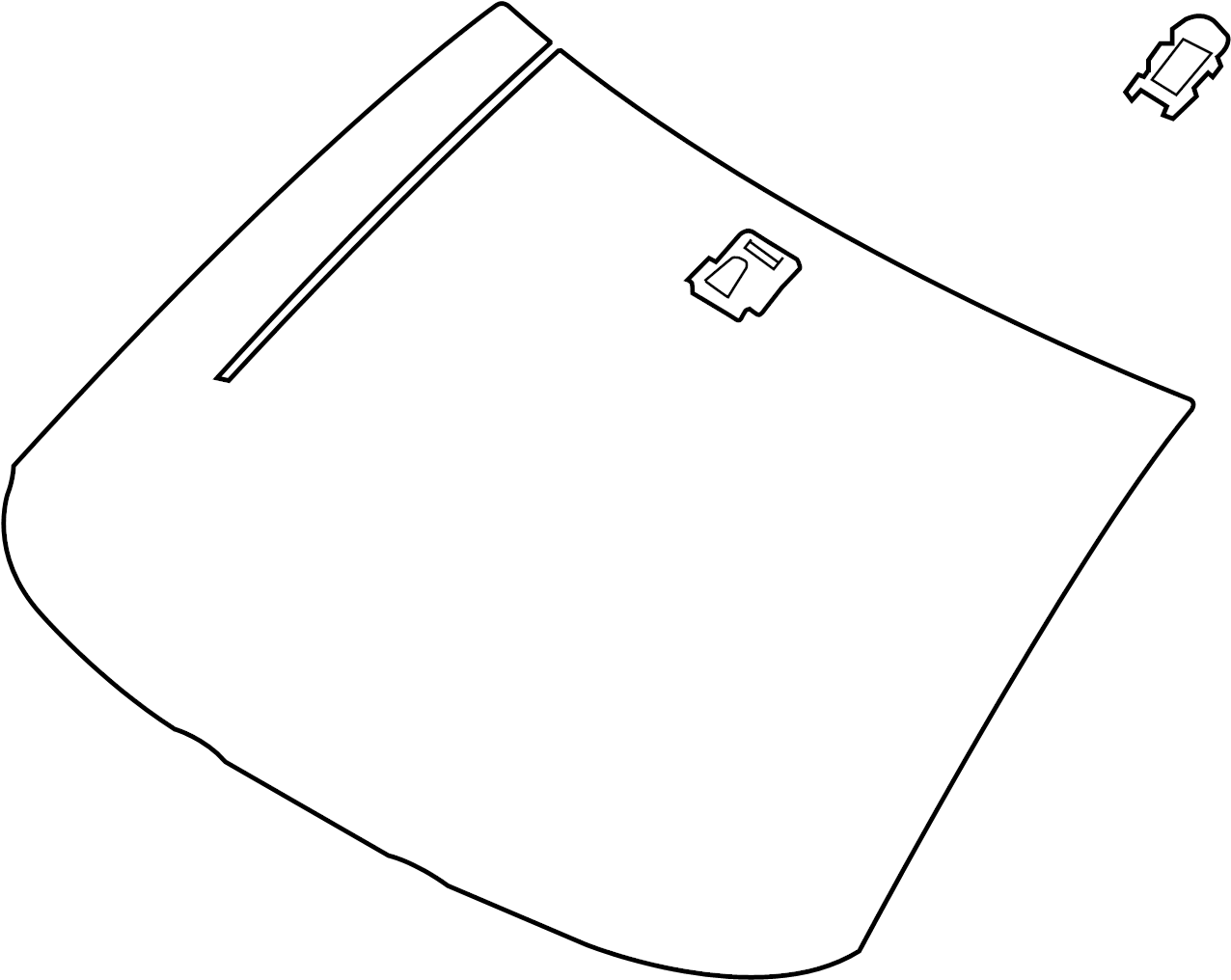 View 56101WB006 Windshield Full-Sized Product Image