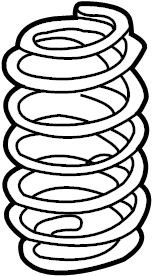 View 4823152640 SPRING, COIL, REAR LH; SPRING, COIL, REAR RH Full-Sized Product Image
