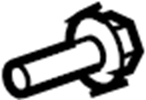 View 90119A0148 Bolt. Latch. (Rear) Full-Sized Product Image