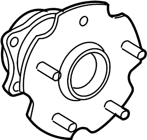 View 4245012090 Wheel Bearing and Hub Assembly (Rear) Full-Sized Product Image