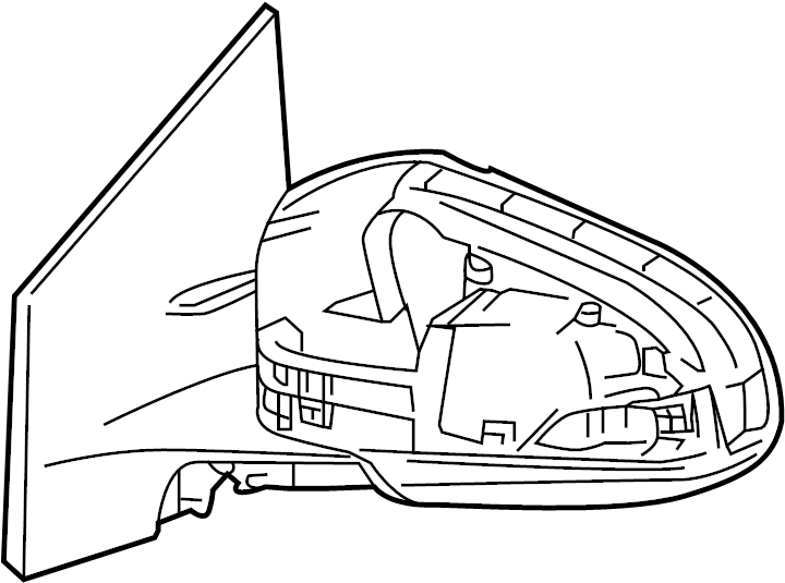 View 8794012E90 Door Mirror (Left, Right, Rear) Full-Sized Product Image