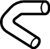 View 1628337030 Engine Coolant Reservoir Hose Full-Sized Product Image