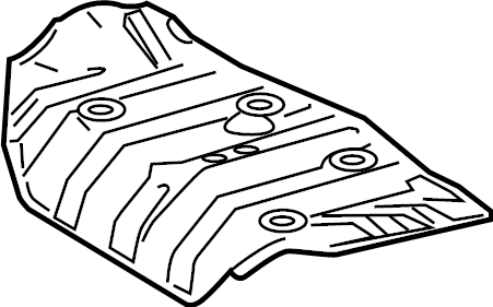 View 5832712250 Floor Pan Heat Shield (Rear) Full-Sized Product Image