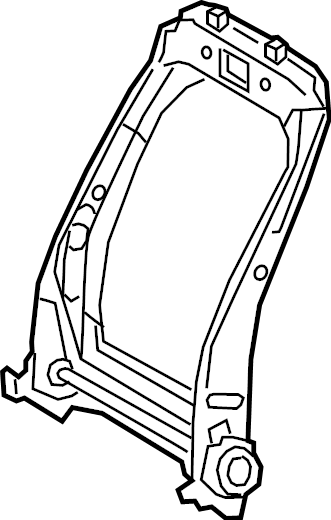 View 7101433390 Seat Back Frame (Front) Full-Sized Product Image