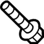 View 90119A0396 Bolt. (Front, Upper) Full-Sized Product Image