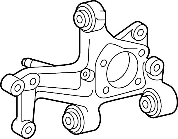 View 4230402220 Carrier SUB - Assembly. Steering Knuckle. Suspension Knuckle. (Rear) Full-Sized Product Image