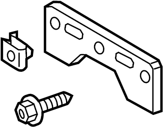 View 5211421030 License Plate Bracket (Front) Full-Sized Product Image