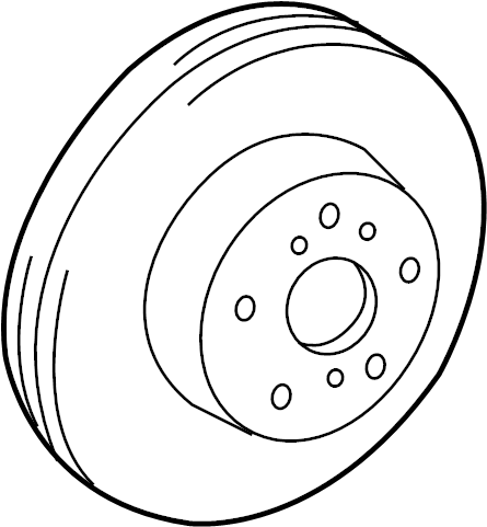 View 435120R020 Disc Brake Rotor (Front) Full-Sized Product Image