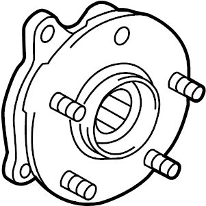 View 435500R020 Wheel Bearing and Hub Assembly (Front) Full-Sized Product Image
