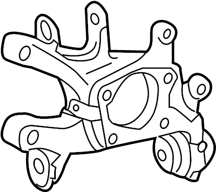 View 4230421050 Knuckle. Carrier SUB - Assembly. Carrier, Axle. Steering. Suspension. (Rear) Full-Sized Product Image