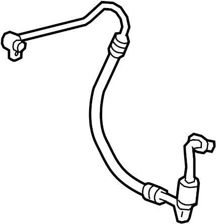 View 88703F4010 A/C Refrigerant Discharge Hose Full-Sized Product Image