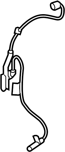 View 8954310040 ABS Wheel Speed Sensor (Left, Front) Full-Sized Product Image