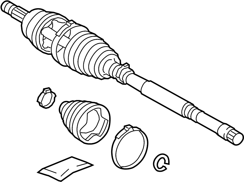 View 43470F9030 CV Joint Kit Full-Sized Product Image