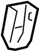 View 7323302040C2 Seat Belt Anchor Plate Cover (Upper, Lower) Full-Sized Product Image