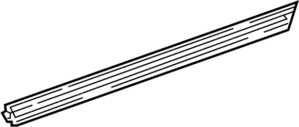 View 68171F4011 Door Window Belt Weatherstrip (Front) Full-Sized Product Image