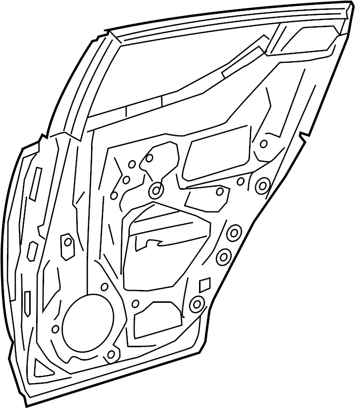 View 67003F4020 Door Shell (Rear) Full-Sized Product Image