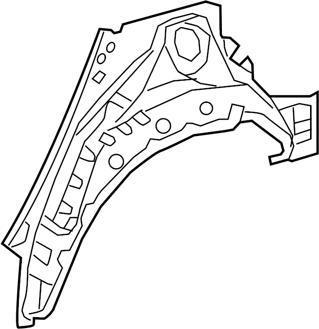 View 61605F4901 Wheel Housing Side Panel Full-Sized Product Image