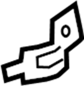 View 7727342020 Fuel Filler Neck Bracket (Lower) Full-Sized Product Image