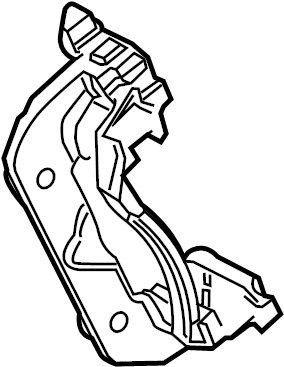 View 47821F9010 Disc Brake Caliper Bracket (Rear) Full-Sized Product Image
