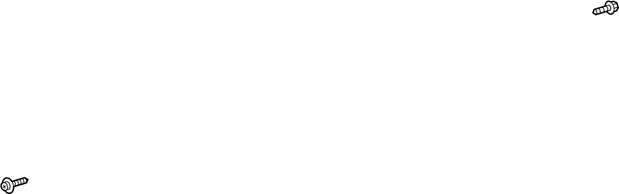 View 9015940271 Screw. Panel. Door. Trim.  Full-Sized Product Image