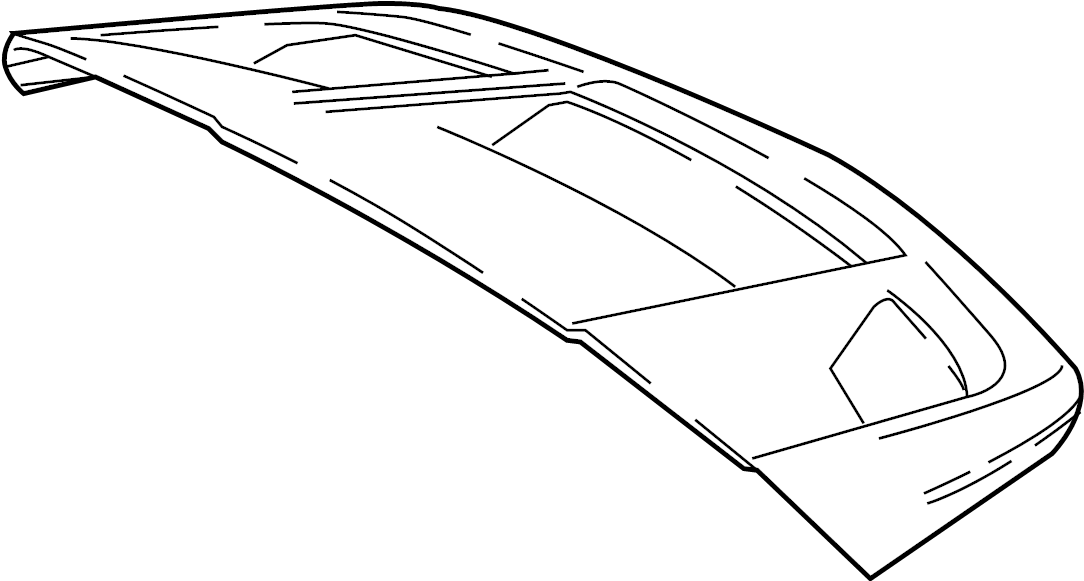 View 76871F4900 Spoiler (Rear) Full-Sized Product Image