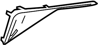 View 52163F4020 Bumper Cover Spacer Panel (Right, Rear, Upper, Lower) Full-Sized Product Image