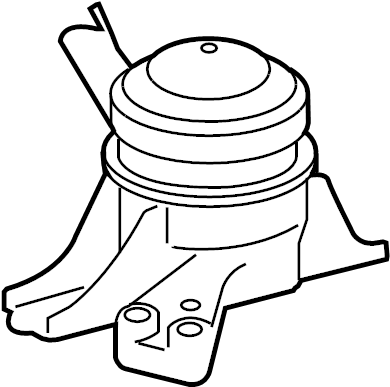 View 1230537091 INSULATOR SUB-ASSY, ENGINE MOUNTING, RH Full-Sized Product Image