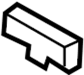 View 7261552070B0 Seat Latch Cover (Rear) Full-Sized Product Image