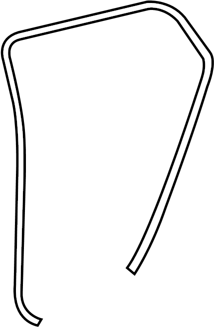 View 6233152070B1 Door Seal (Rear, Lower) Full-Sized Product Image