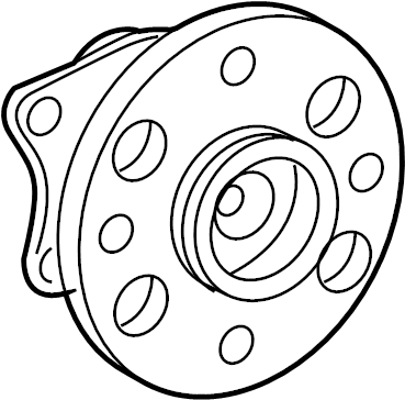 View 4245052080 Wheel Bearing and Hub Assembly (Rear) Full-Sized Product Image